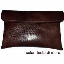 porta-tabacco-cartine-filtri in cuoio volanato con bottoni